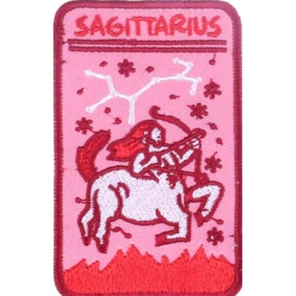 Retro Astrology Zodiac Sign Horoscope Birthday Gift  Patch Embroidered Spiritual - Picture 7 of 13